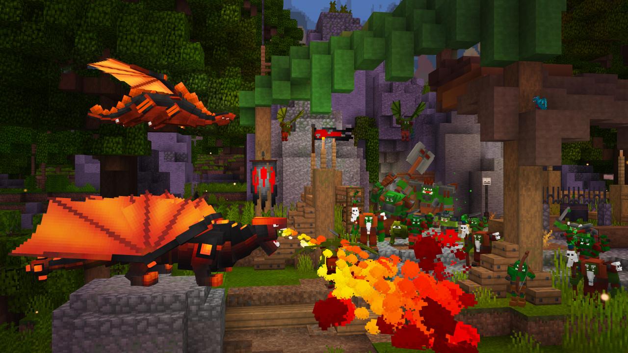 Minecraft Bedrock World Advanced Dragons