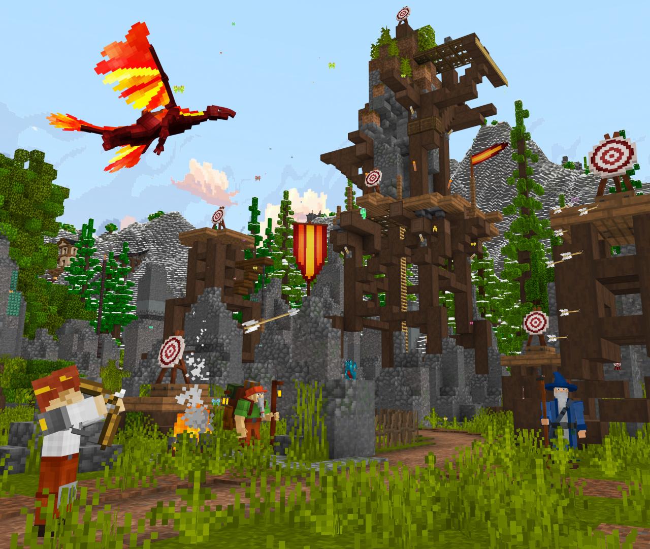 Minecraft Bedrock World Advanced Dragons