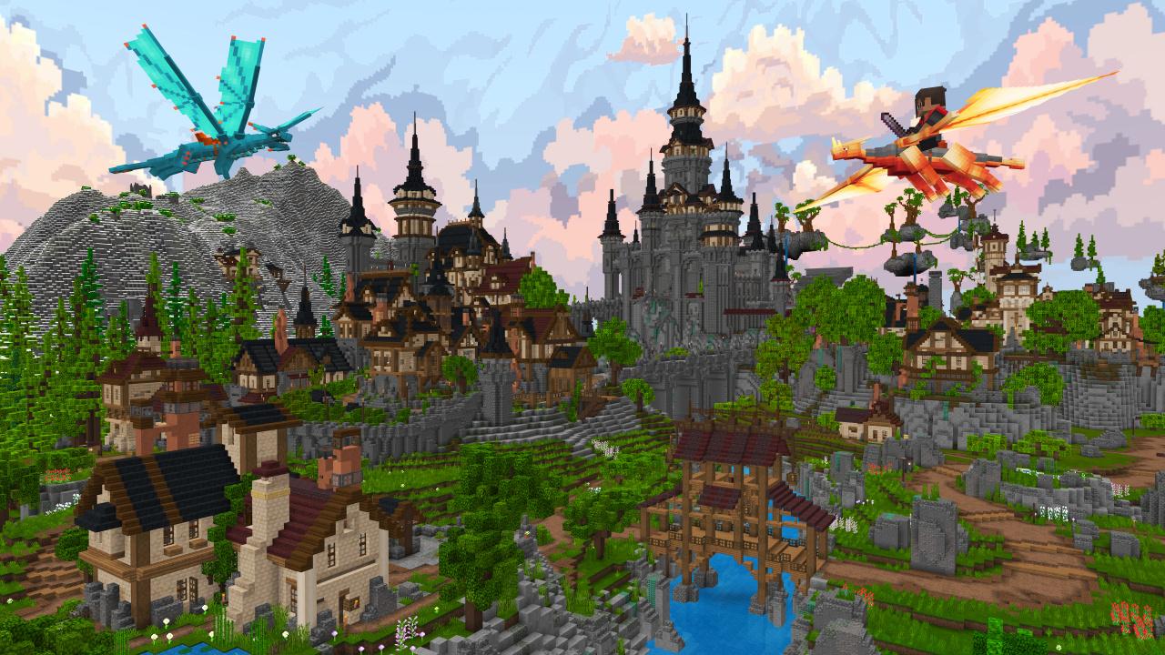 Minecraft Bedrock World Advanced Dragons