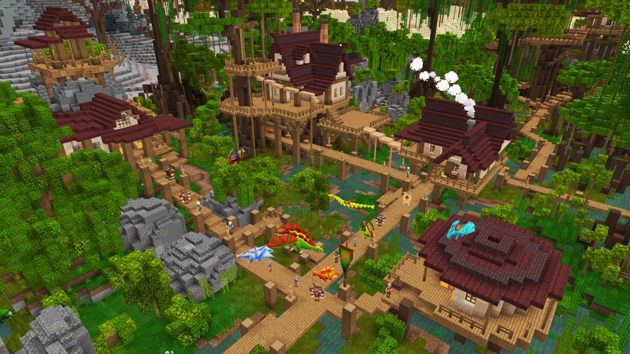 Minecraft Bedrock World Advanced Dragons