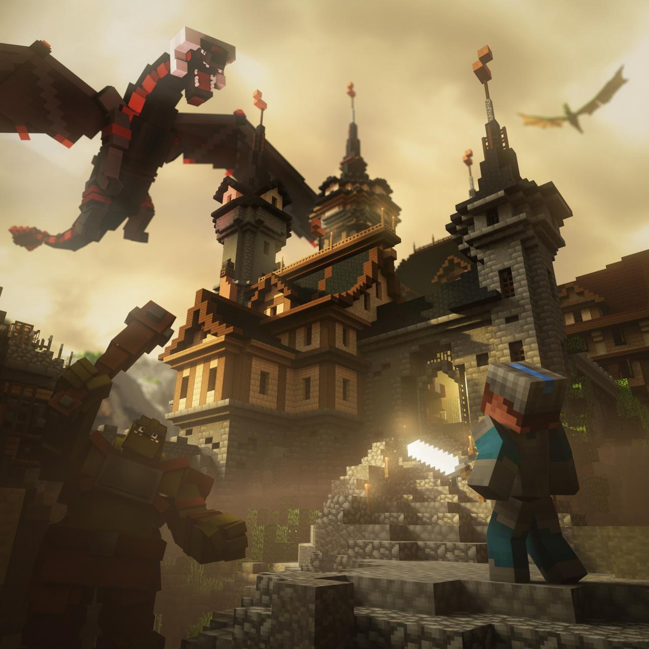 Minecraft Bedrock World Advanced Dragons Header