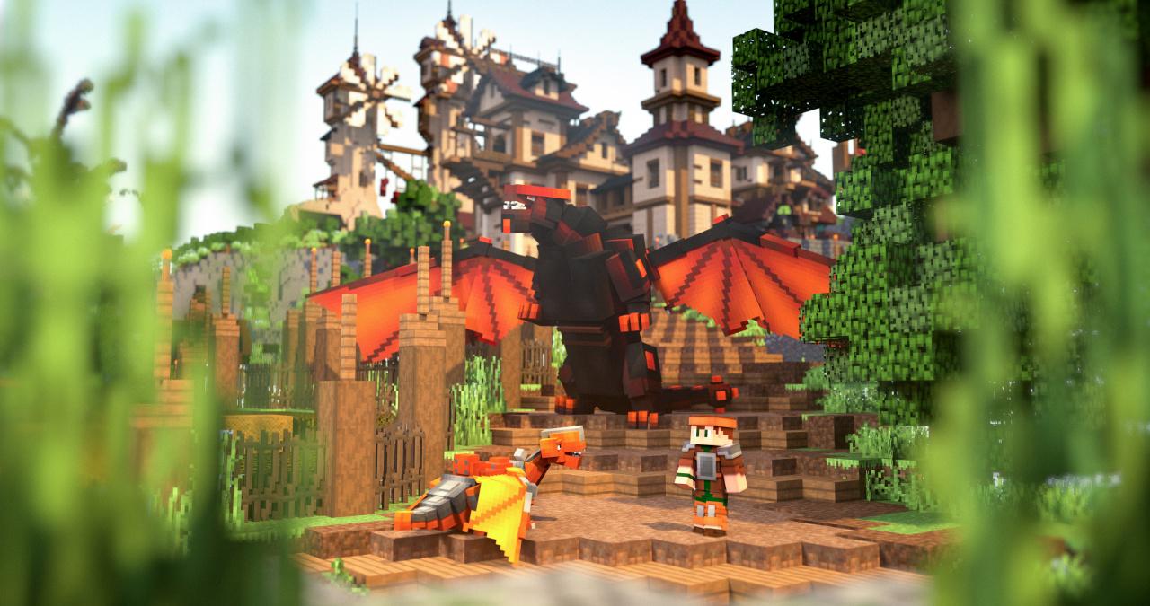Minecraft Bedrock World Advanced Dragons Header
