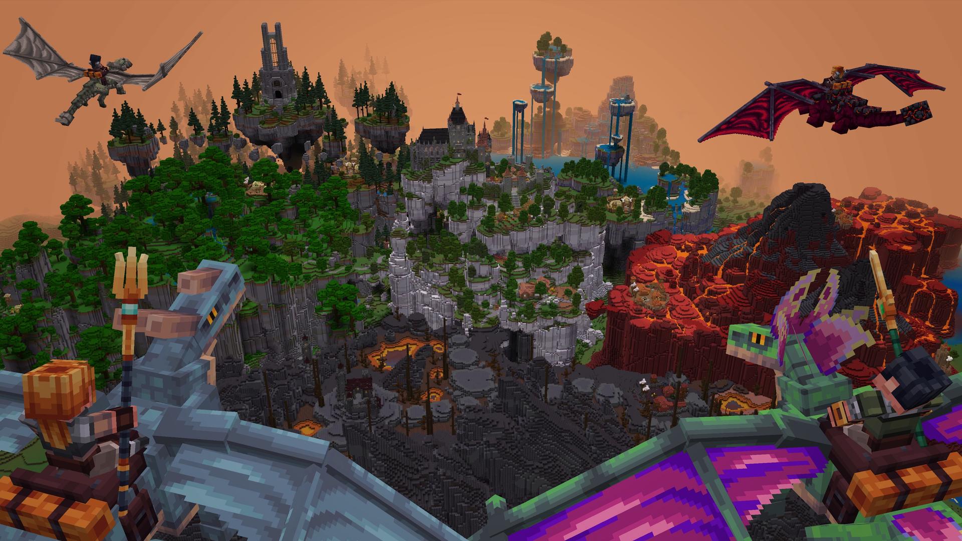 Minecraft Bedrock World Advanced Dragons Thumbnail