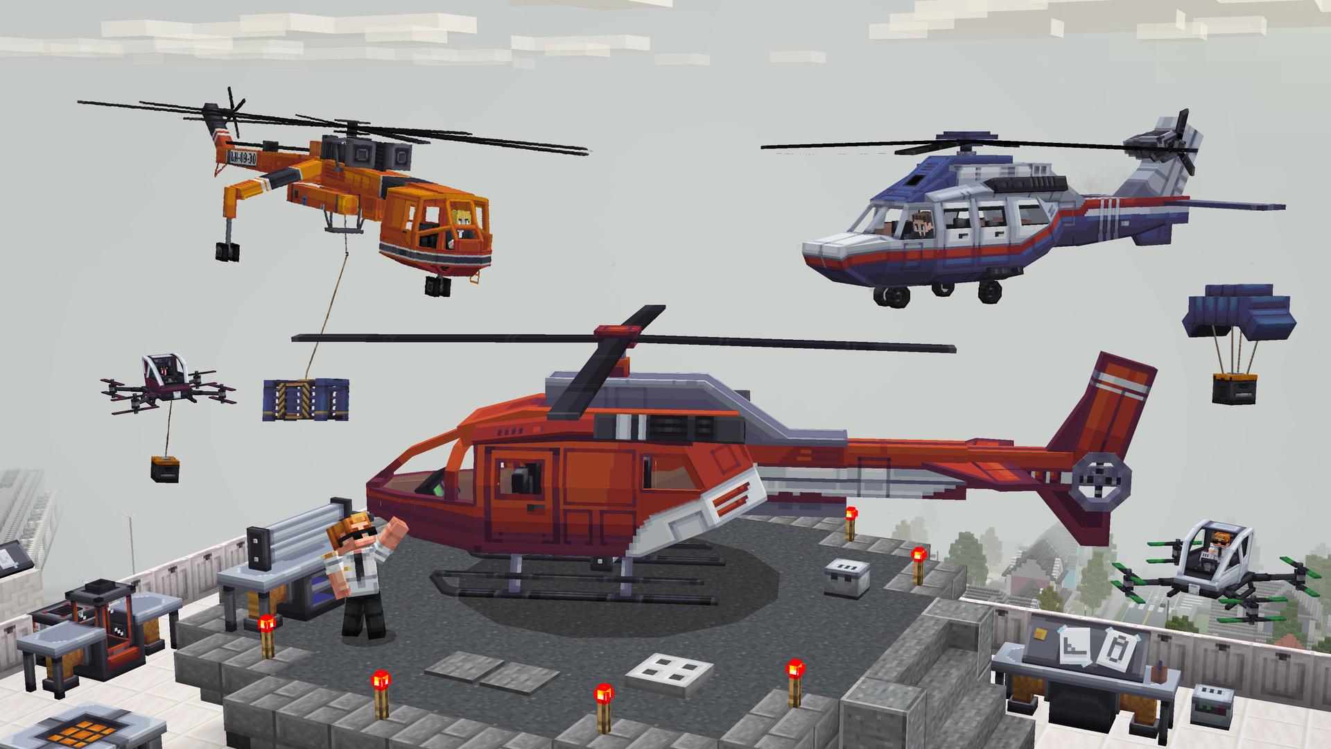 Minecraft Bedrock Airplanes Add-On