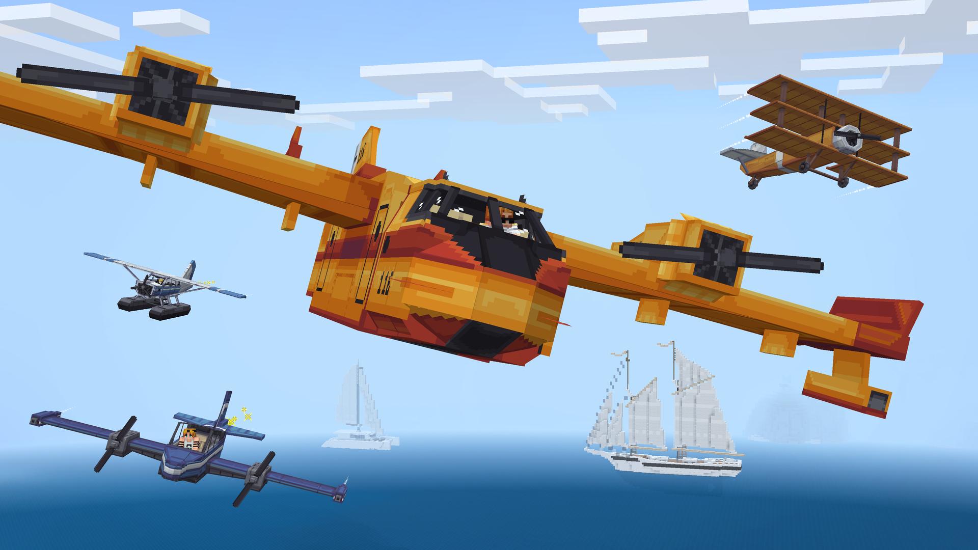 Minecraft Bedrock Airplanes Add-On