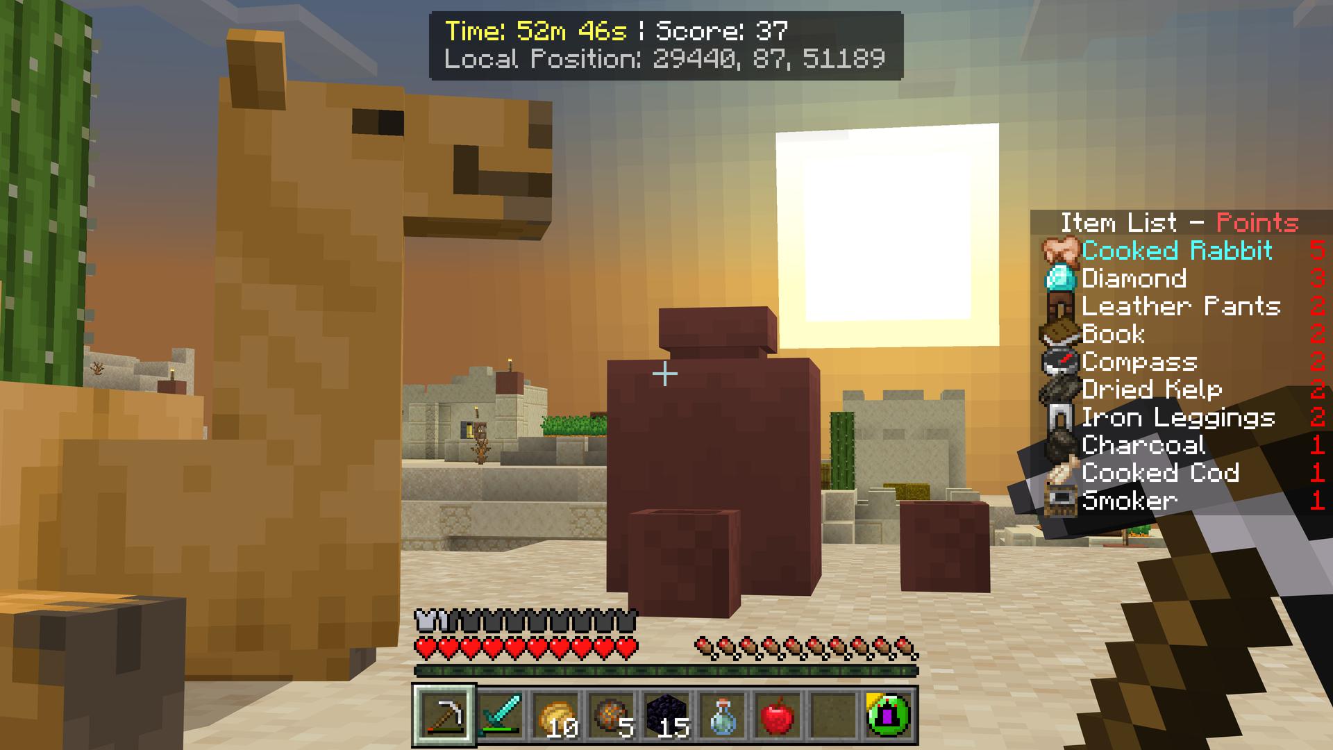 Minecraft Bedrock Bingo Item Hunt
