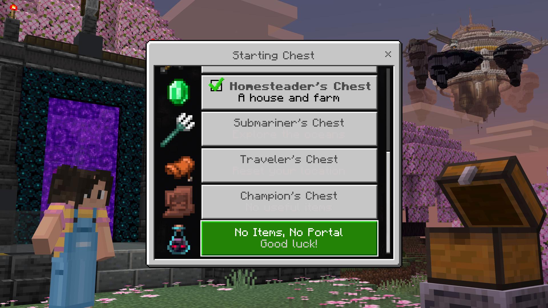 Minecraft Bedrock Bingo Item Hunt