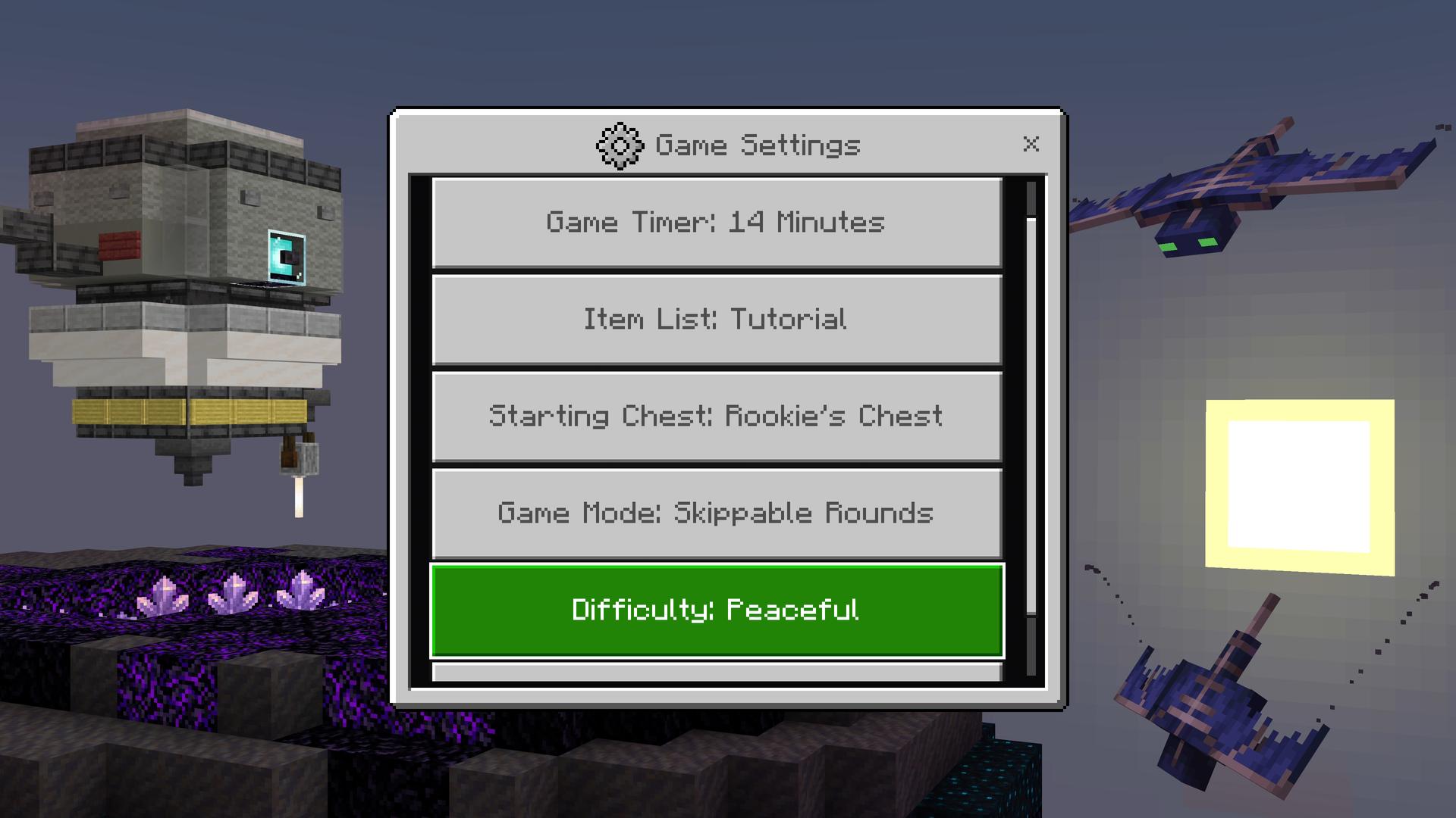 Minecraft Bedrock Bingo Item Hunt
