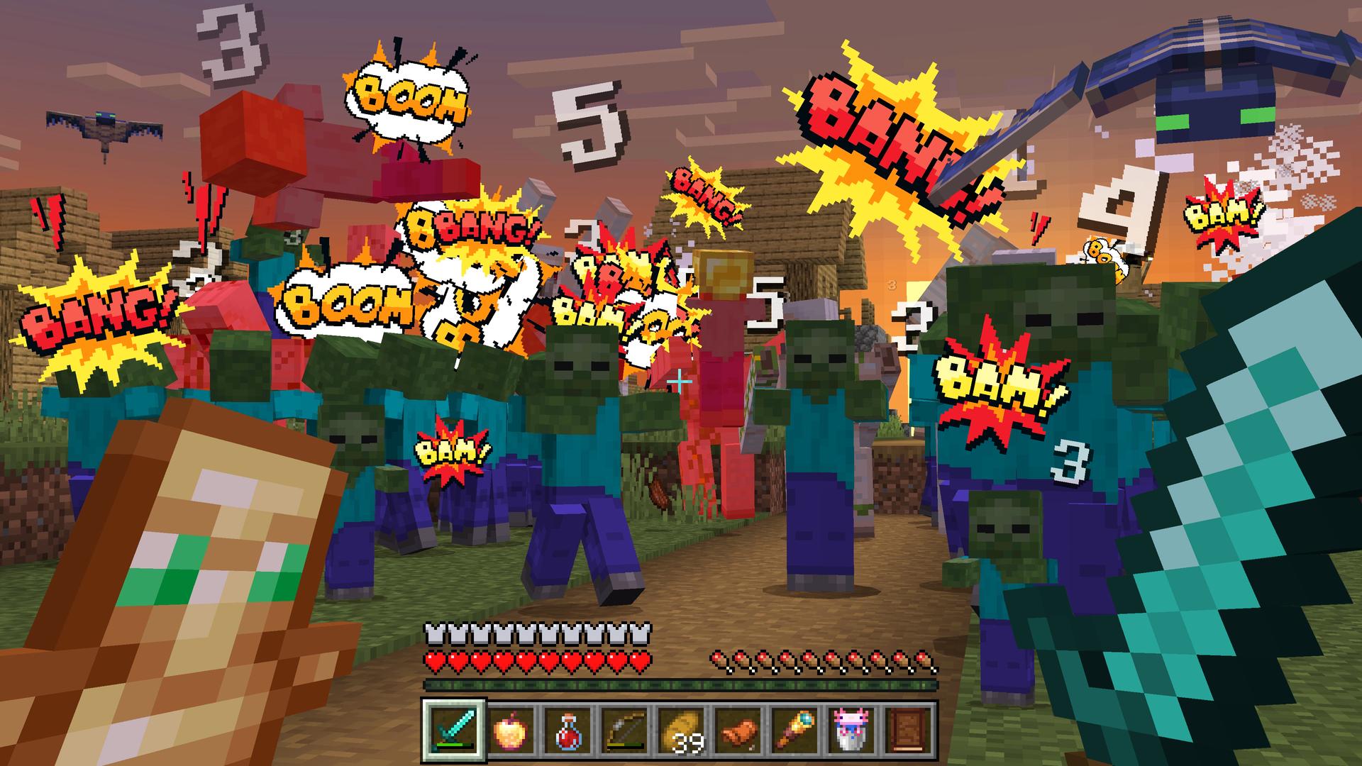 Minecraft Bedrock Add-On Damage Indicators