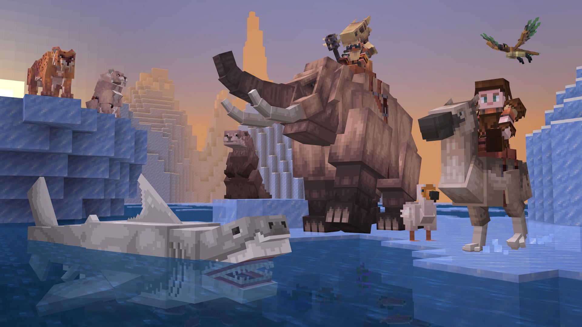 Minecraft Bedrock Add-On Dinosaurs Thumbnail