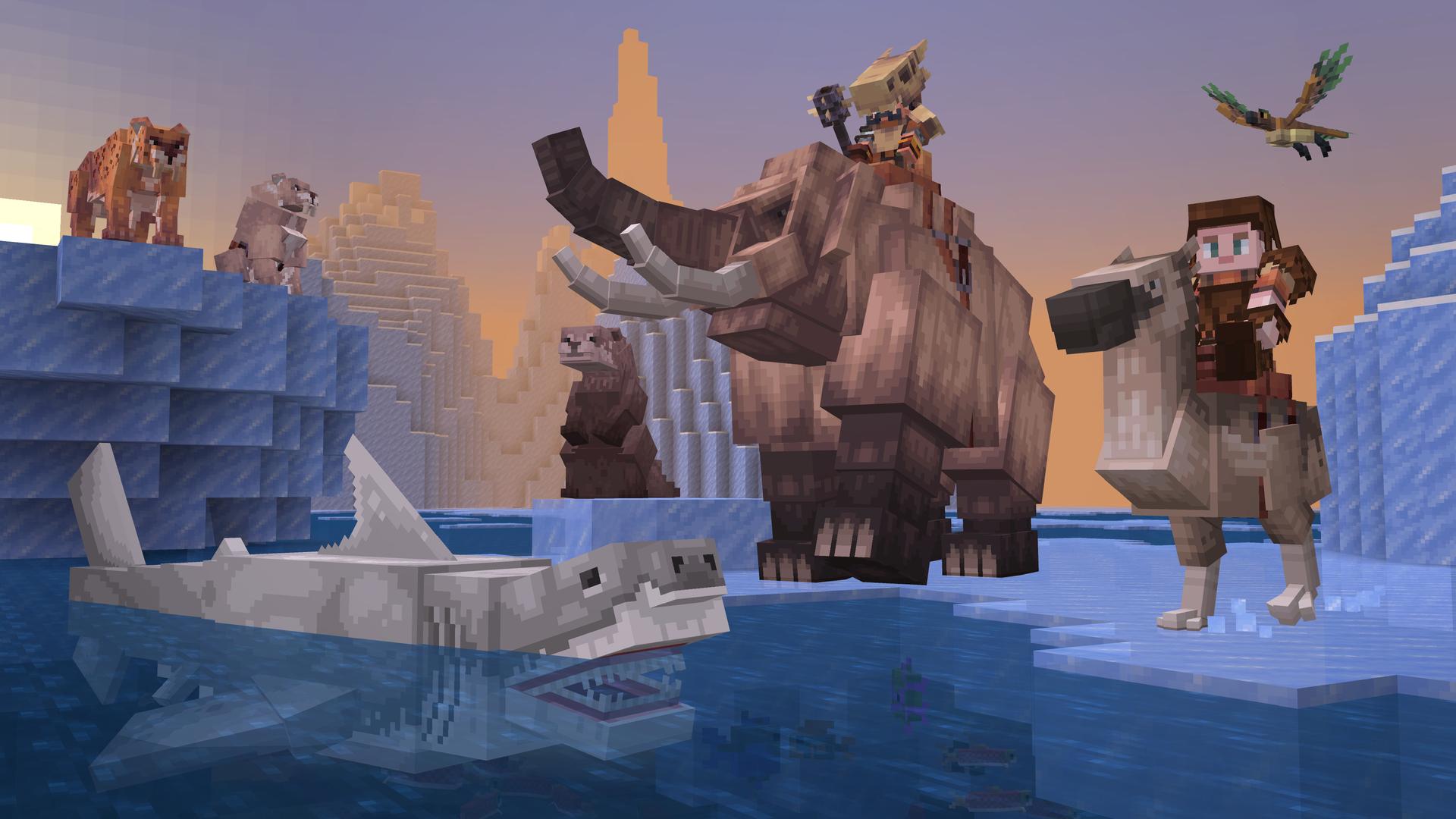 Minecraft Bedrock Add-On Dinosaurs Thumbnail