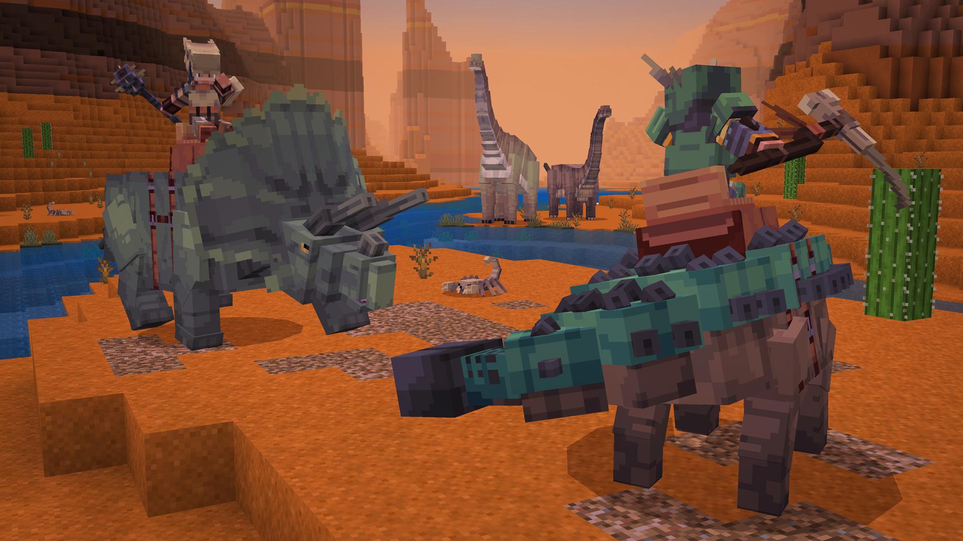 Minecraft Bedrock Add-On Dinosaurs Thumbnail
