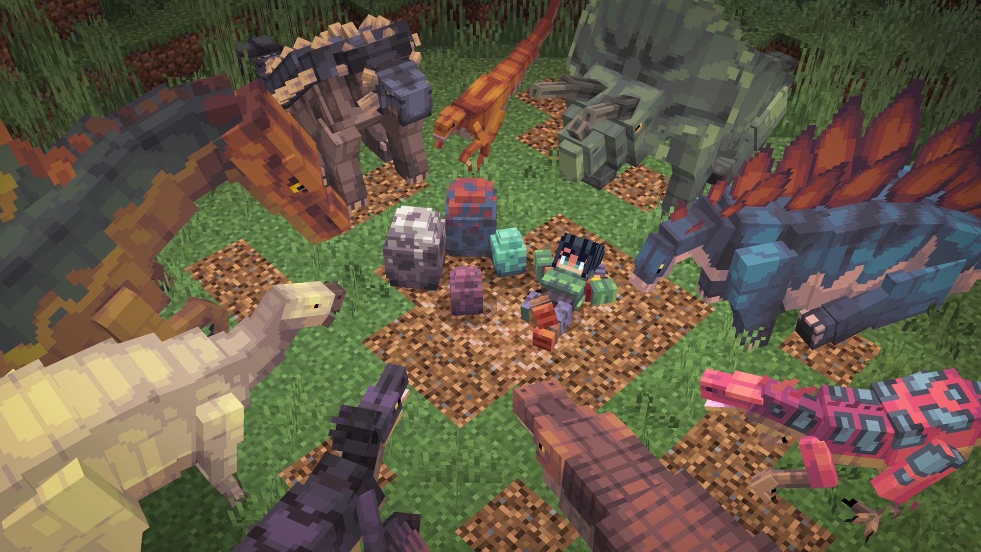 Minecraft Bedrock Add-On Dinosaurs Thumbnail