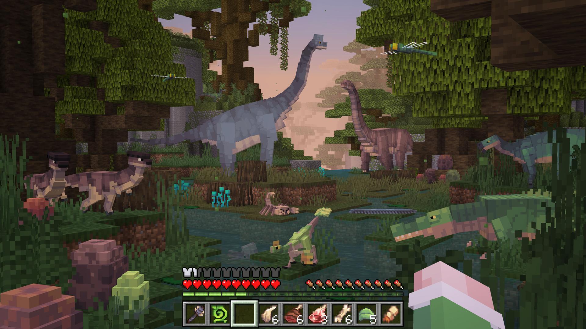 Minecraft Bedrock Add-On Dinosaurs Thumbnail
