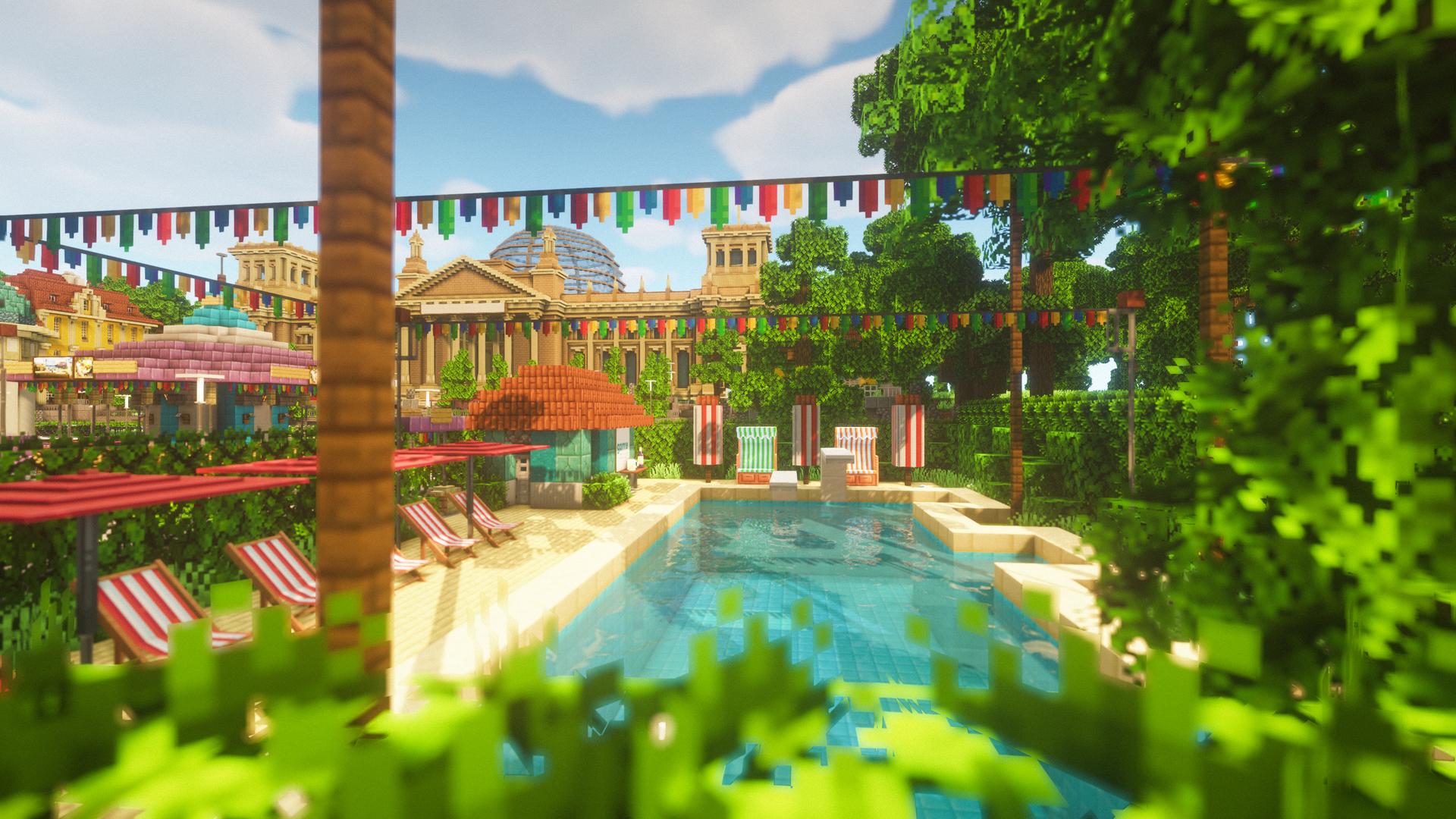 Minecraft game Sommerfest in-game screenshot
