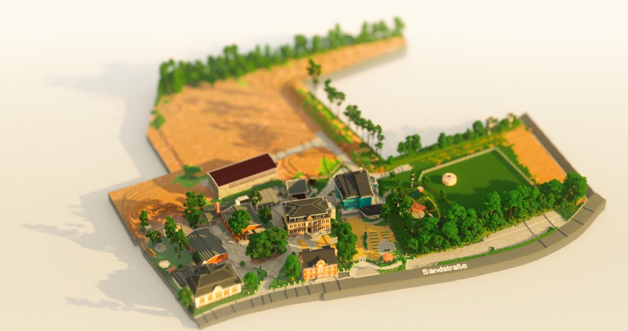 Minecraft Industriebrache wird Schule in Minecraft Project