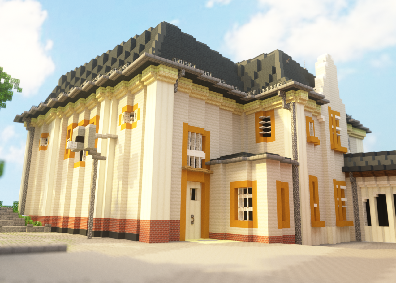 Minecraft Industriebrache wird Schule in Minecraft Project