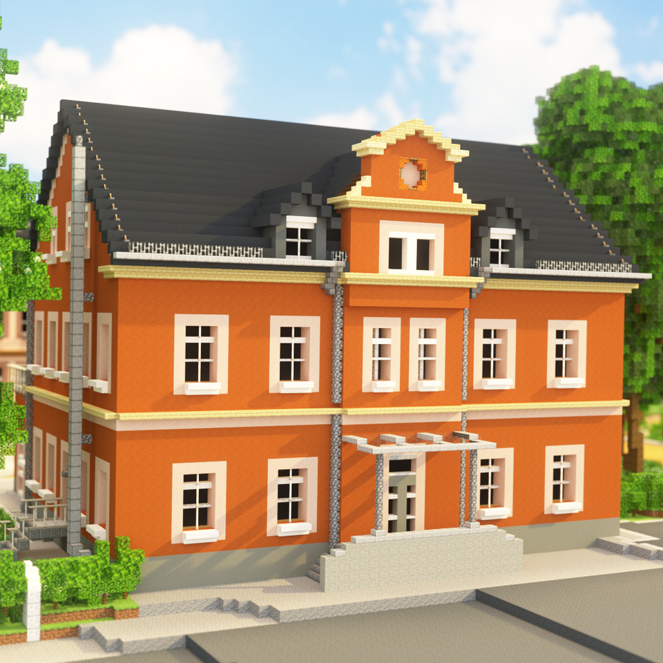 Minecraft Industriebrache wird Schule in Minecraft Project