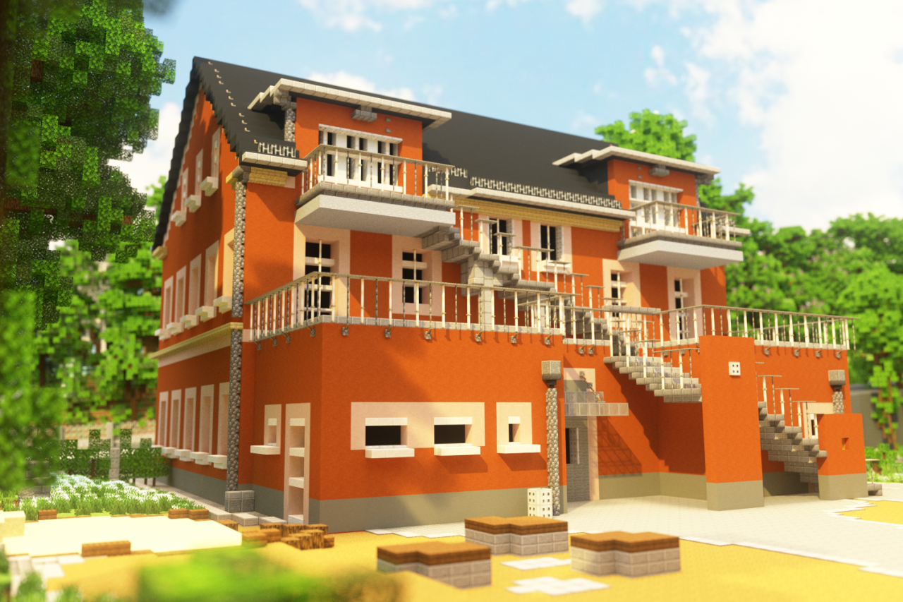 Minecraft Industriebrache wird Schule in Minecraft Project