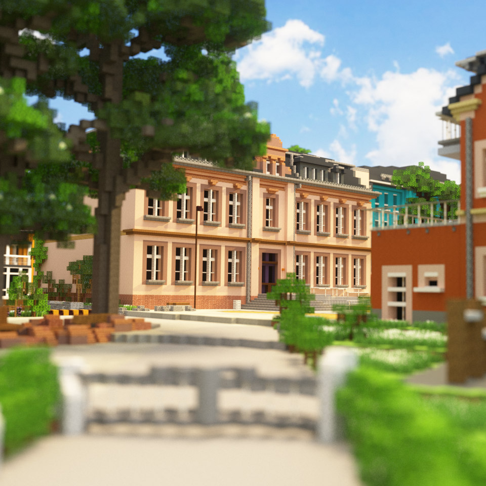 Minecraft Industriebrache wird Schule in Minecraft Project