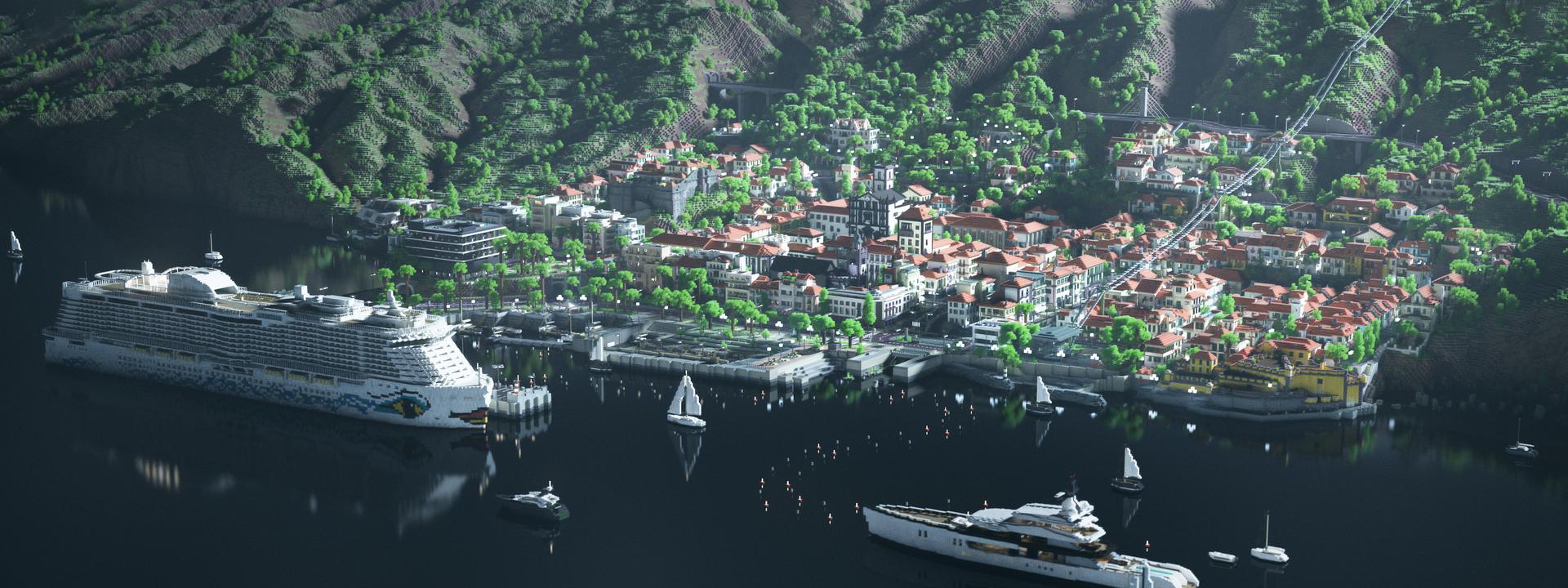 Minecraft Bedrock World Madeira in Minecraft Screenshot
