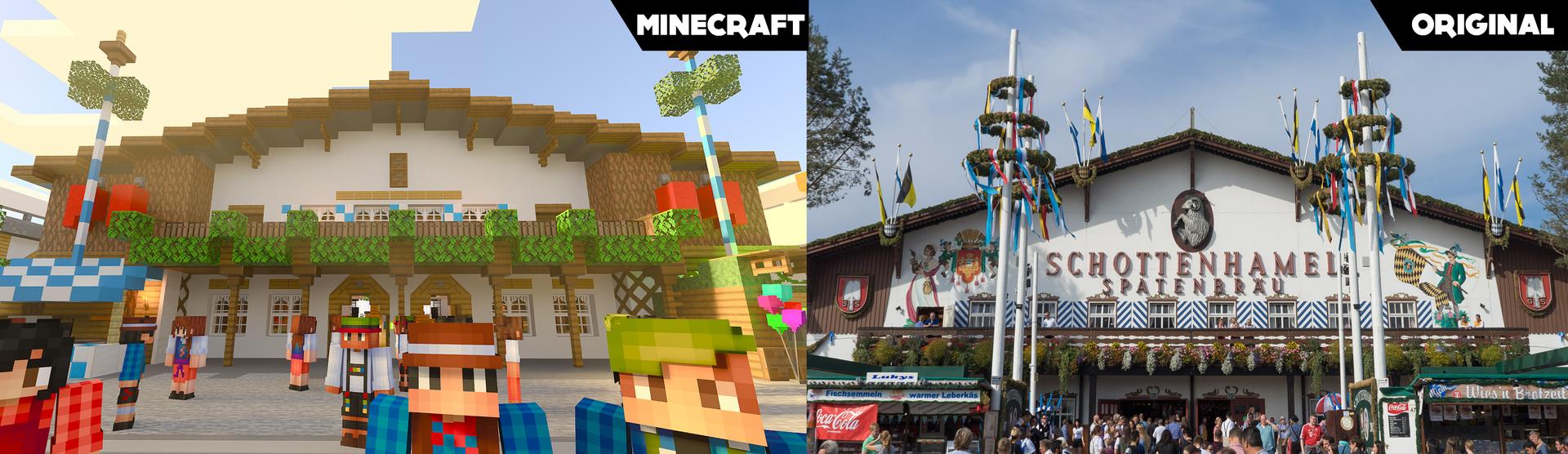 Minecraft Bedrock World Oktoberfest in Minecraft