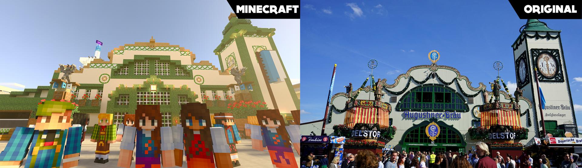 Minecraft Bedrock World Oktoberfest in Minecraft