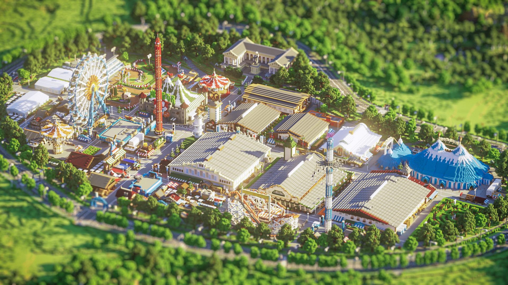 Minecraft Bedrock World Oktoberfest in Minecraft