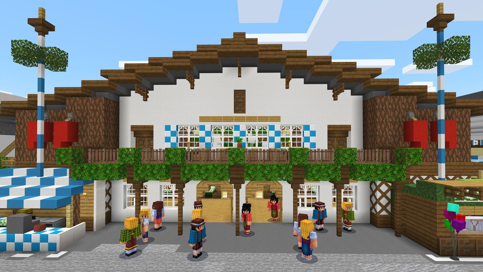 Minecraft Bedrock World Oktoberfest in Minecraft