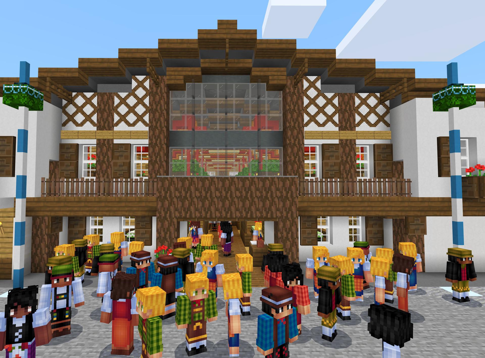 Minecraft Bedrock World Oktoberfest in Minecraft