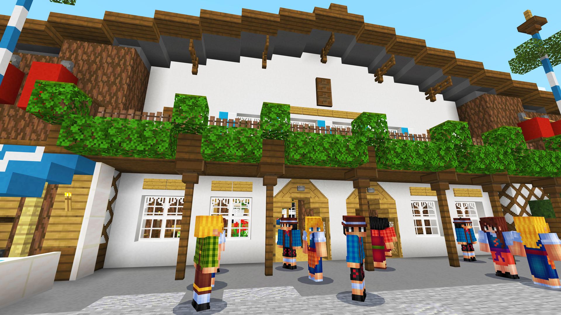 Minecraft Bedrock World Oktoberfest in Minecraft