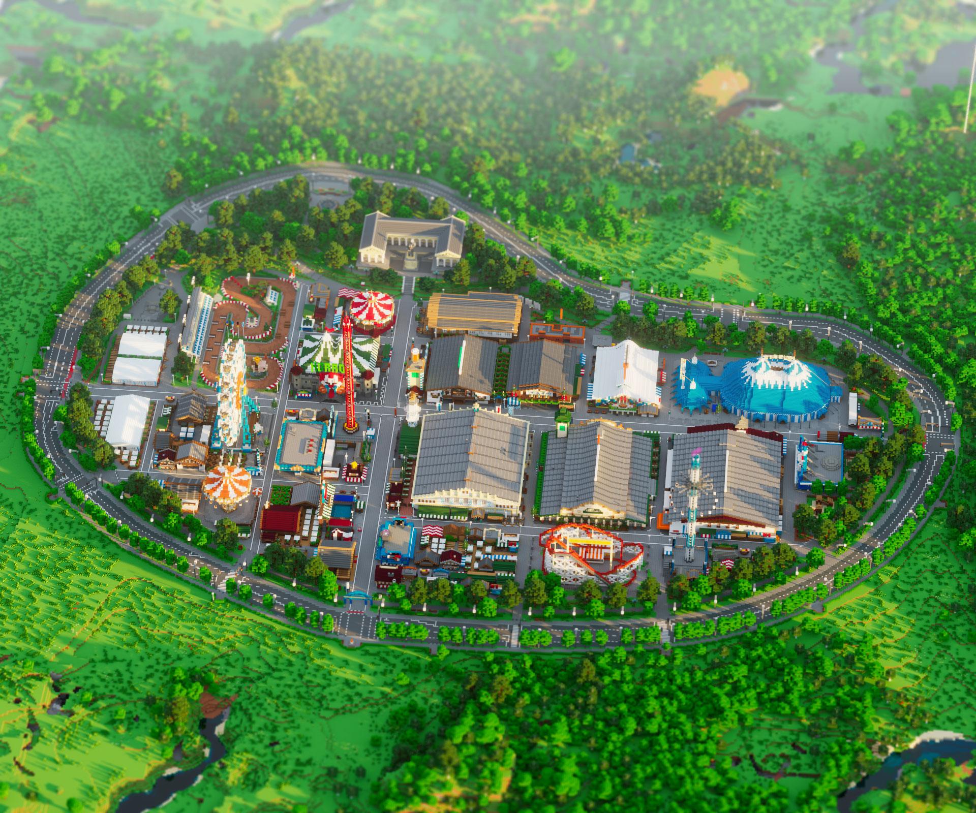 Minecraft Bedrock World Oktoberfest in Minecraft