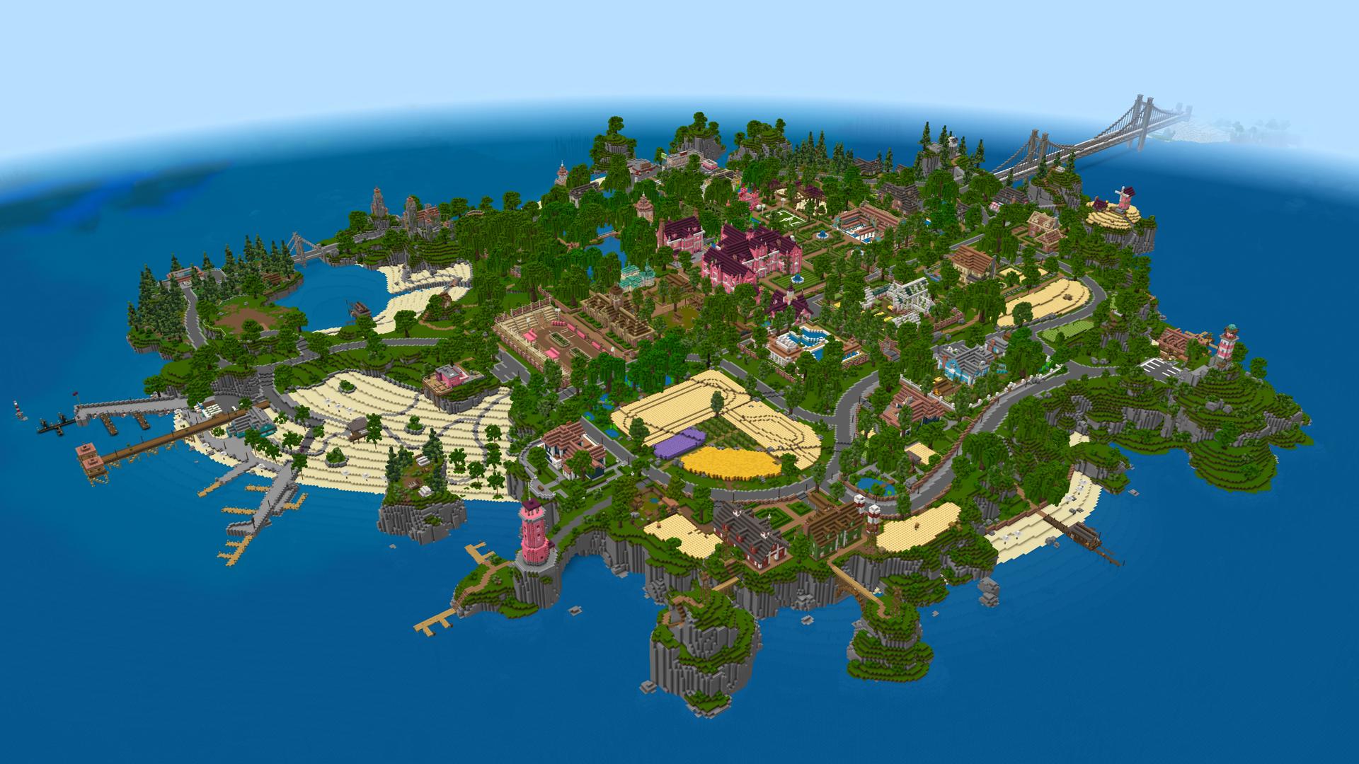 Minecraft Bedrock Add-On Pink Villa