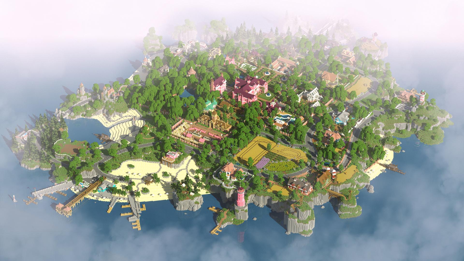 Minecraft Bedrock Add-On Pink Villa