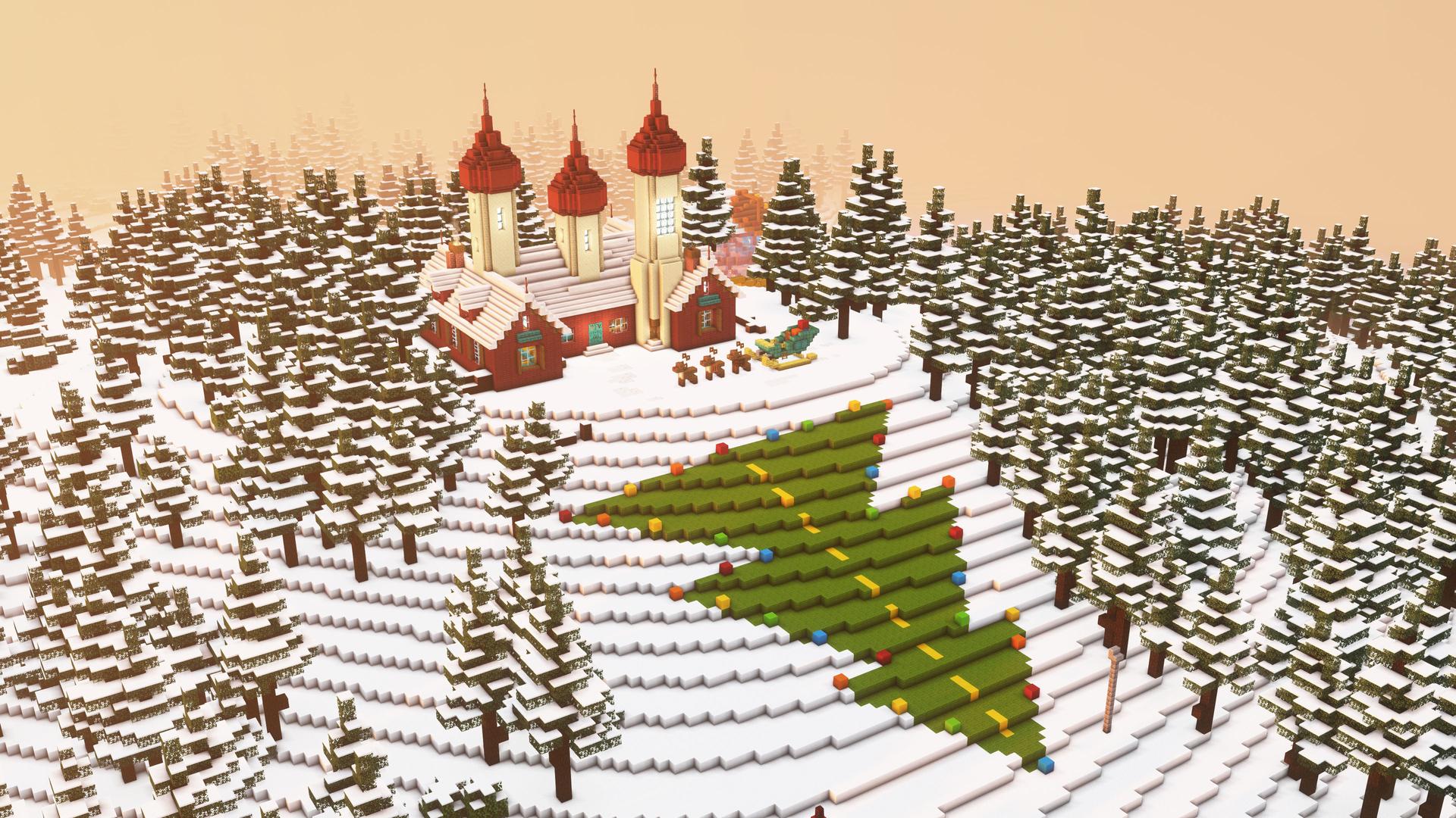The Secret World of Santa Claus in Minecraft Project