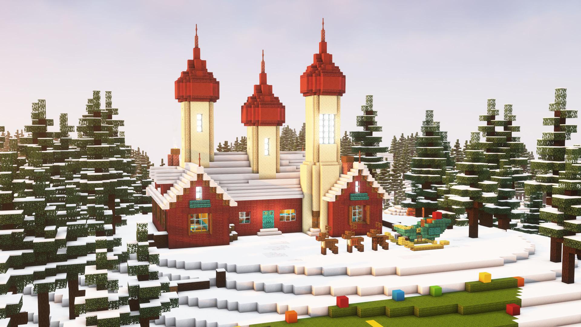 The Secret World of Santa Claus in Minecraft Project